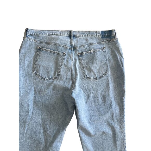 ABERCROMBIE & FITCH Light Wash 90s Straight Ultra Rise Jeans Sz 24 Plus 37" NWT - Picture 8 of 10